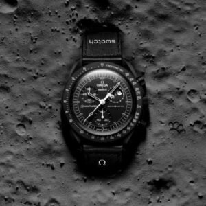 OMEGA X SWATCH MISSION TO MOON FULL BLACK  PRIMIUM QUALITY WATCH