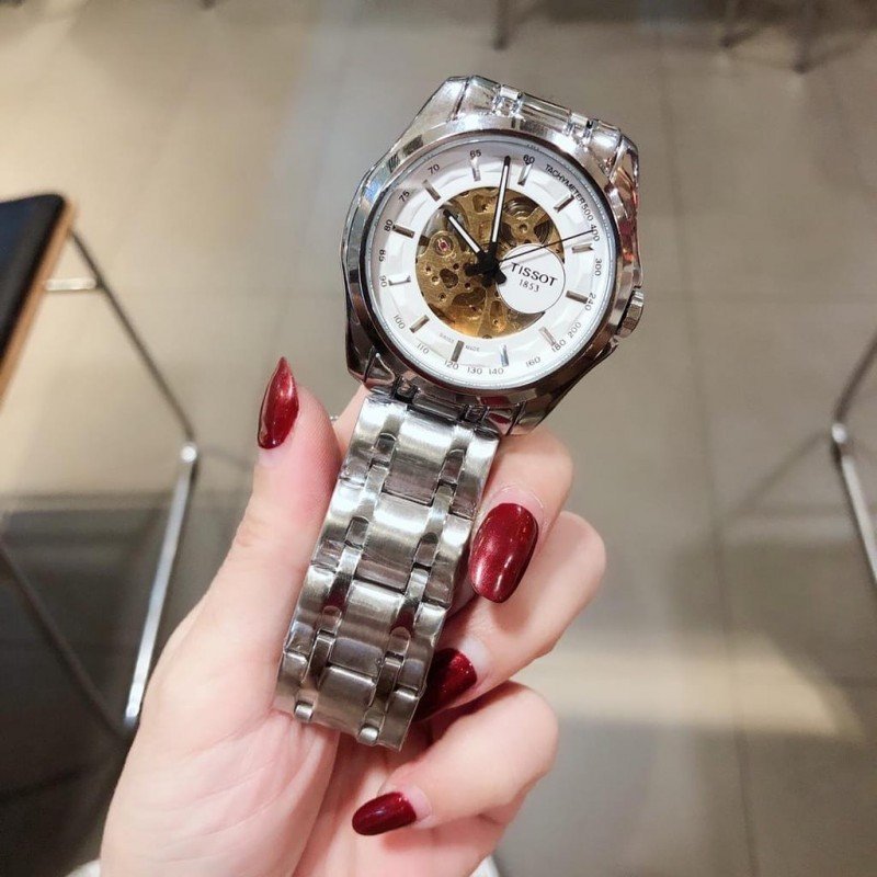 TISSOT 1853 AUTOMATIC PRIMIUM QUALITY FULL SILVER METAL WATCH' - Image 2