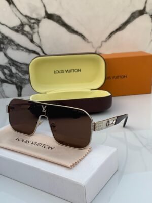 Branded LV 129 silver brown  Sunglasses