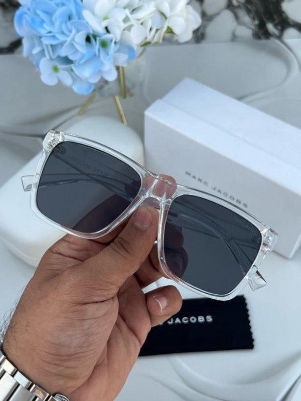 Branded MJ Sunglasses square transparent black (Copy) - Image 2