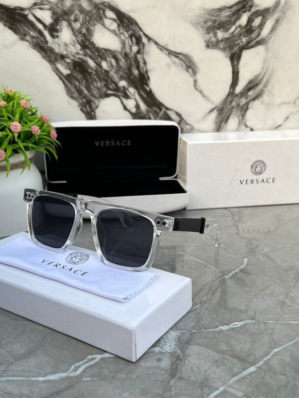 Branded VCSE Sunglasses square 1911 transparent black - Image 2