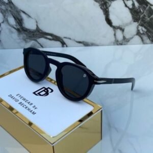 Branded Db Round Full Black Sunglasses