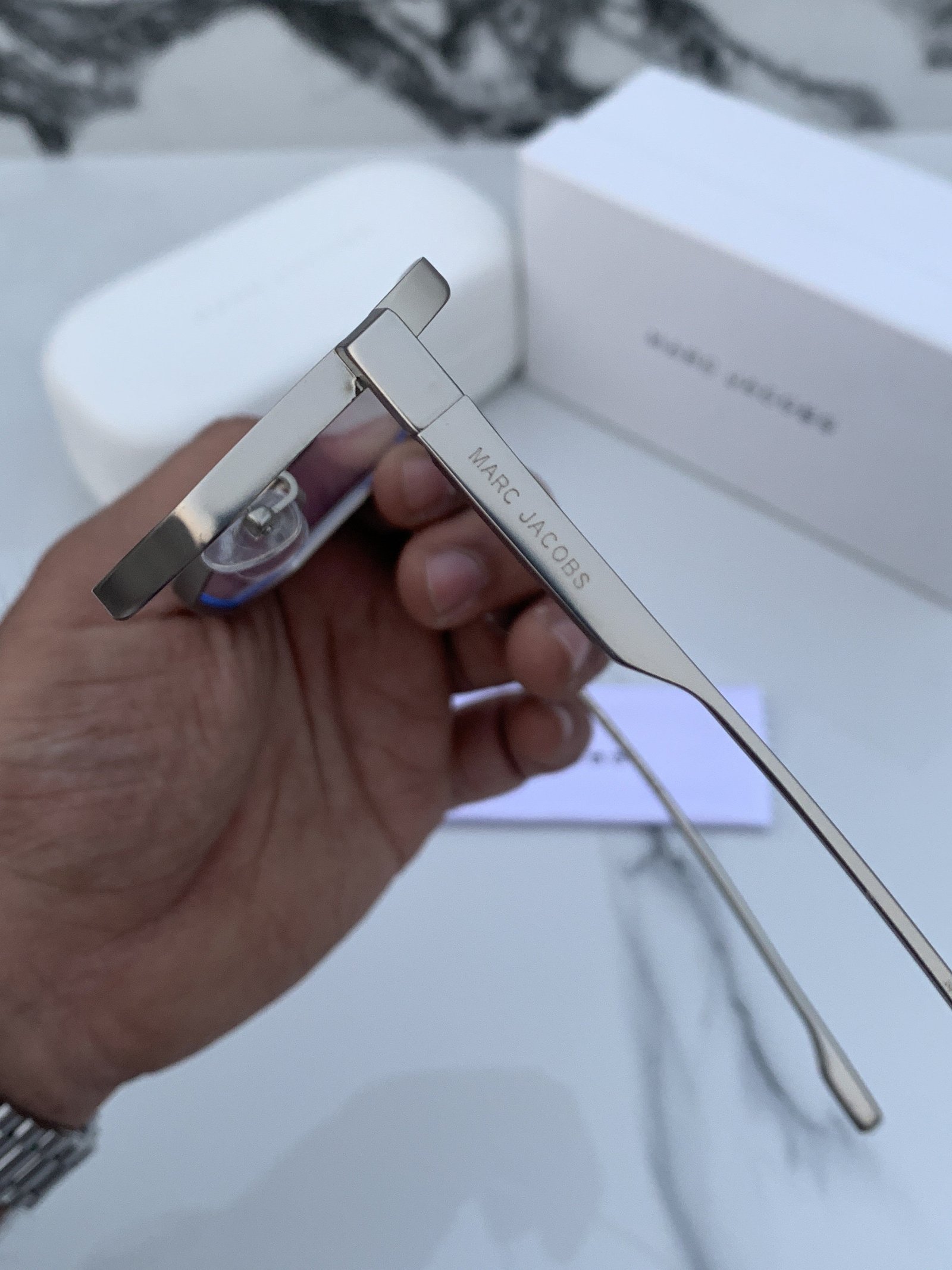 Branded Sunglasses MJ 98145 silver plano - Image 2