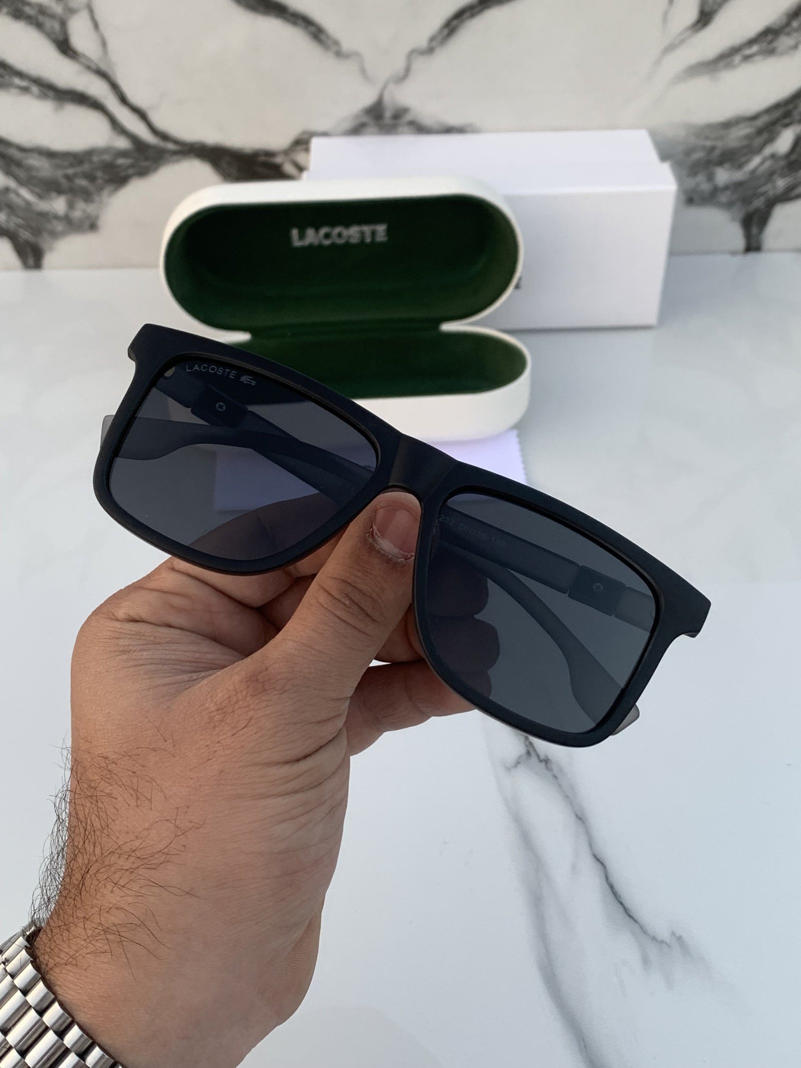 Branded LCOSTE Sunglasses Brown - Image 2