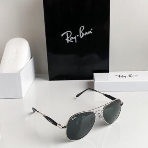 Branded Rb Black Aviator Sunglasses Bt