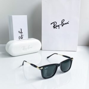 Branded Rb Black Gold Sunglasses Bt
