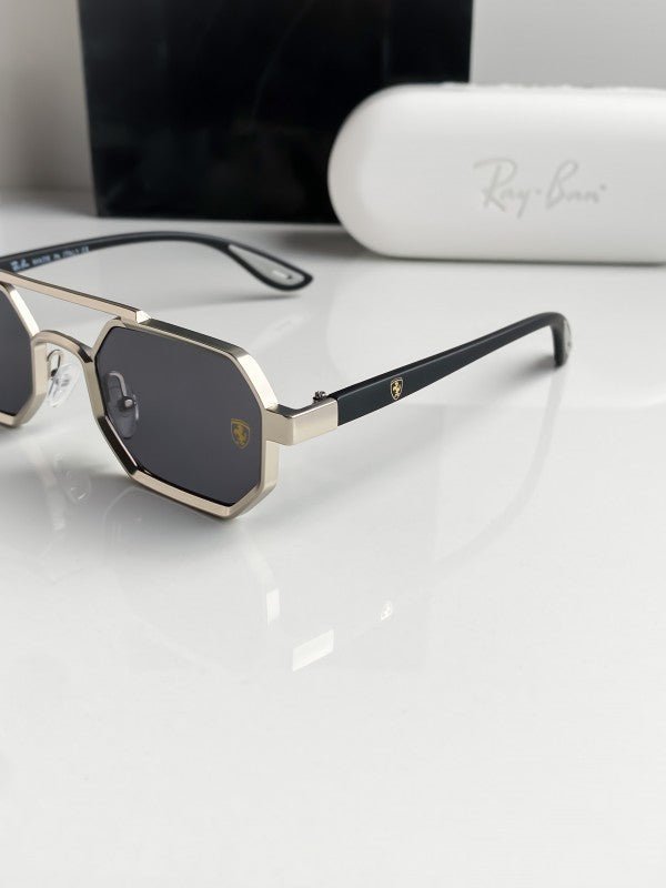 Branded Rb Silver Black Sunglasses Bt - Image 2