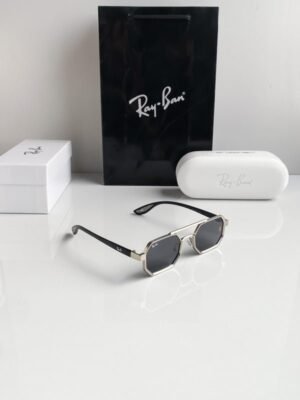 Branded Rb Silver Black Sunglasses Bt