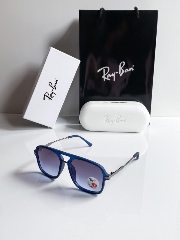 Branded Rb Blue Oversized Sunglasses Bt