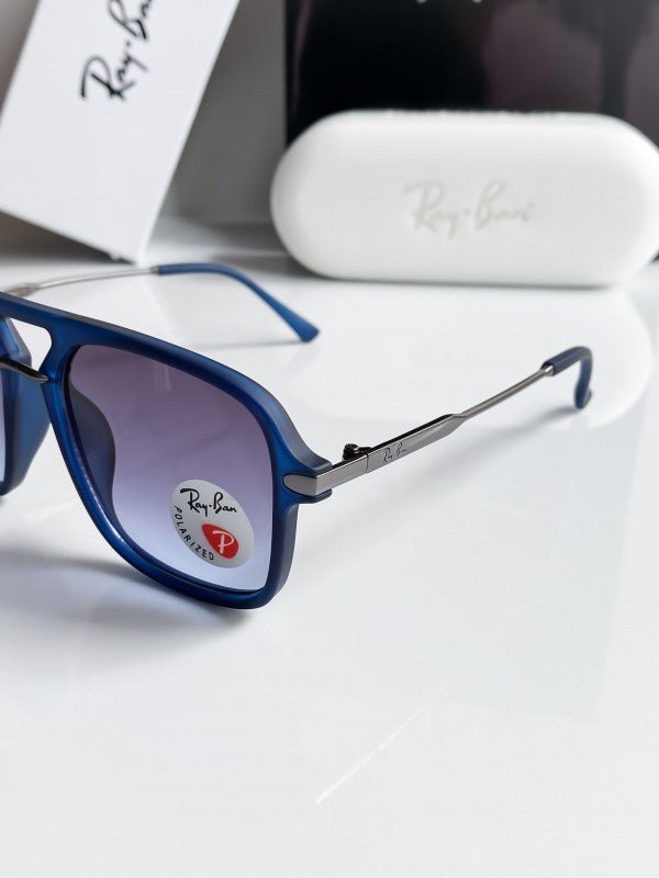 Branded Rb Blue Oversized Sunglasses Bt - Image 4