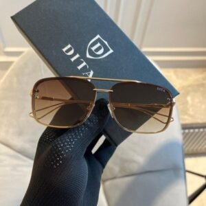 Branded Dta Gold Brown Sunglasses EW