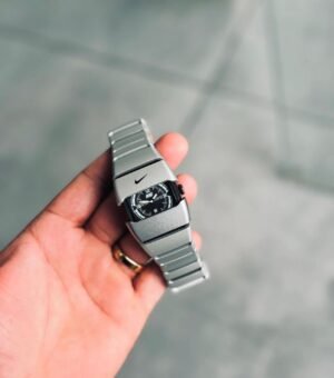 Nike Vintage Analog Wrist Watch for Men & Women – Retro Design, Stainless Steel Strap, Black & Silver Variants