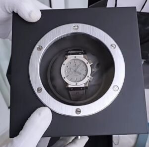 Hublot Grey Leather Belt Rohit Sharma Watch