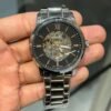 FOSSIL BLACK STAINLESS STEEL AUTOMATIC PREMIUM WATCH