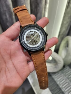 FOSSIL AUTOMATIC BROWN LEATHER PREMIUM WATCH