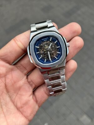 PATEK PHILIPPE SILVER AUTOMATIC PREMIUM WATCH