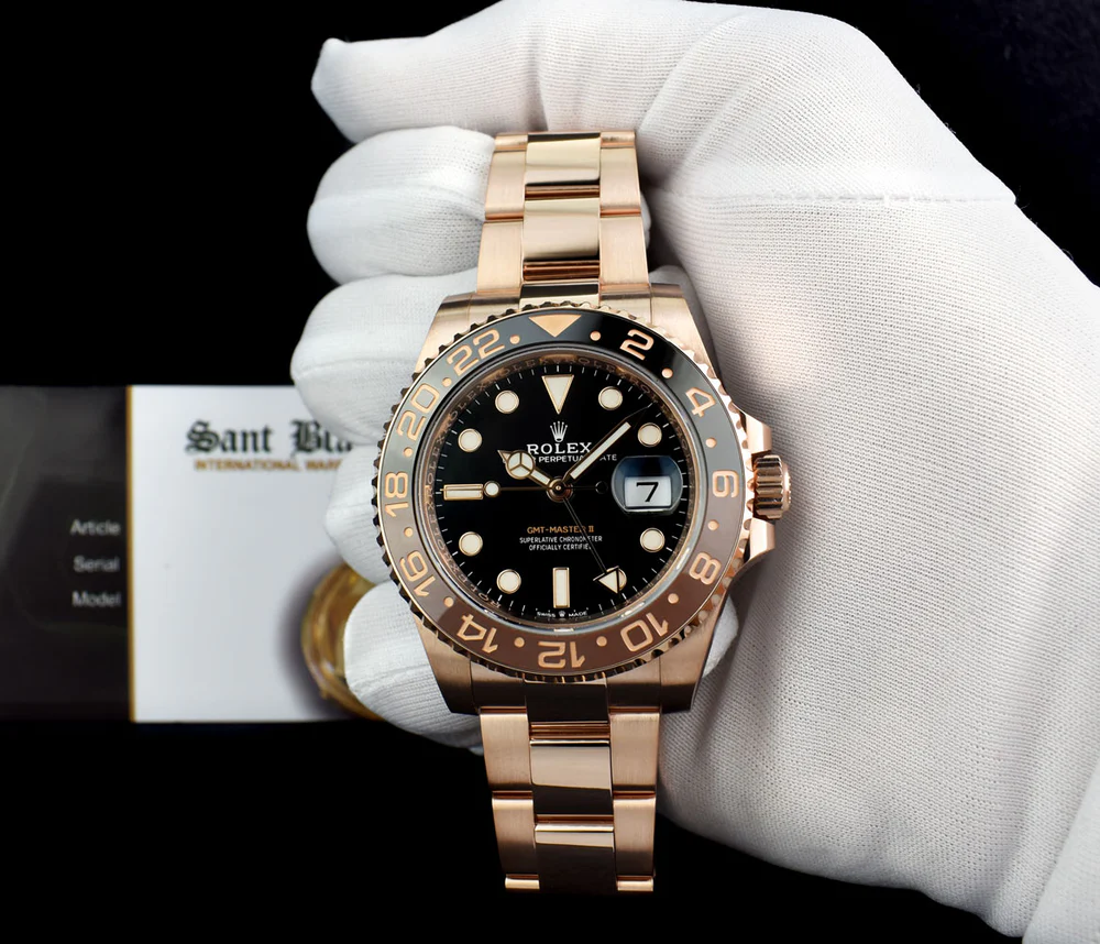 GMT-Master II Everose gold and Black dial. - Image 2
