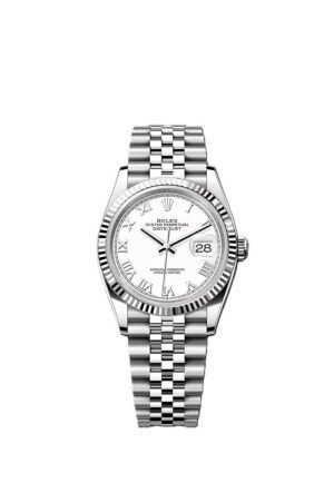 Rolex Date just 36 white dial
