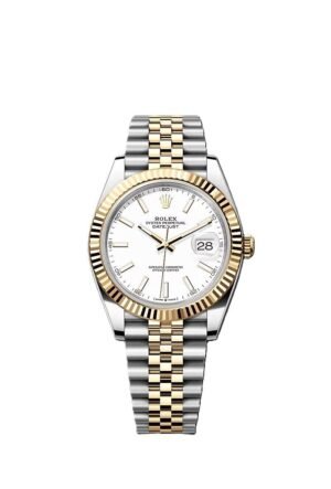 Rolex Datejust Dualtone White Dial Metal Watch